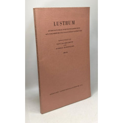 Lustrum internationale forschungsberichte aus dem bereich des...