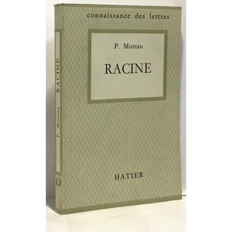 Racine - connaissance des lettres