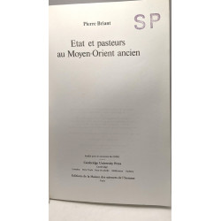 État et pasteurs au Moyen-Orient ancien