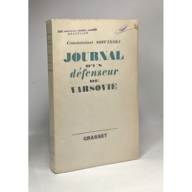 Journal d'un défenseur de Varsovie