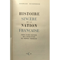 Histoire sincère de la nation française - essai d'une histoire de...