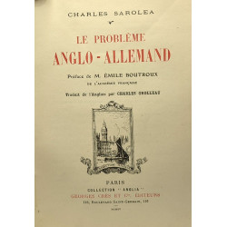 Le problème anglo-allemand - préface de M. Emile Boutroux