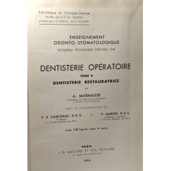 Dentisterie opératoire TOME I (1969 4e éd.): Dentisterie...