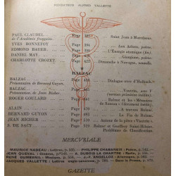 Mercure de France - N°1047 1er Novembre 1950 / Saint Jean à...