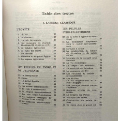 L'Antiquité - L'Orient - recueils de textes d'histoire publiés...