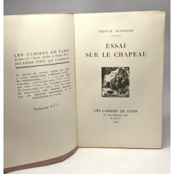 Essai sur le chapeau - deuxième série Cahier III