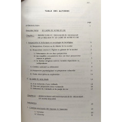 Essais d'une technique projective en sociologie de la religion -...