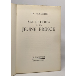 Six lettres à un jeune prince