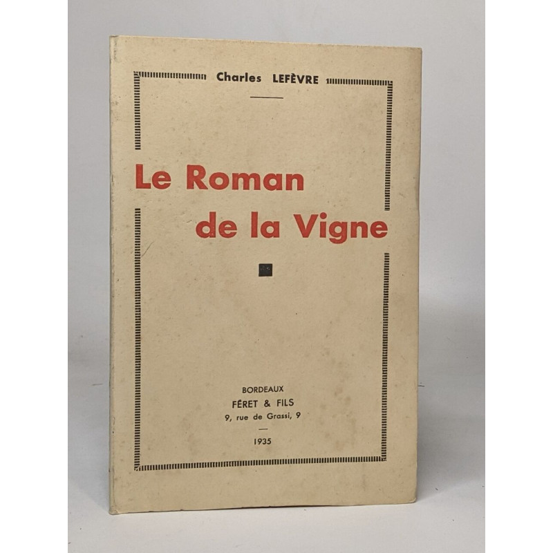 Le roman de la vigne