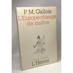 L'Europe change de maître - théorie et stratégie n°8