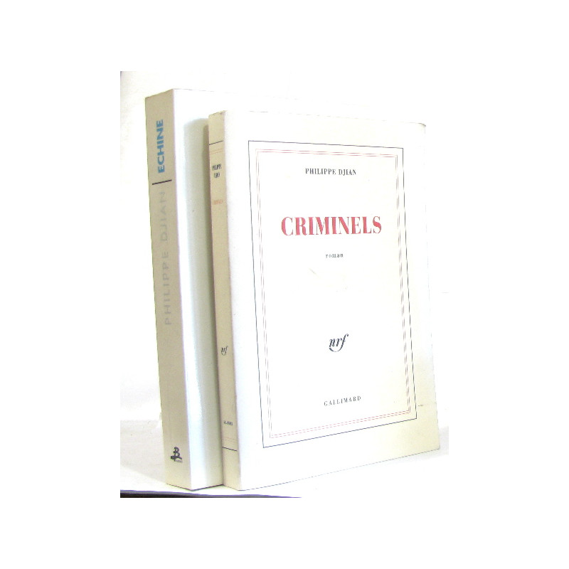 (Lot de 2 livres) Echine - criminels