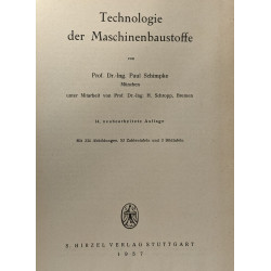 Technologie der Maschinenbaustoffe