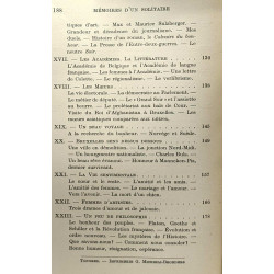 Mémoires d'un solitaire - essais et mémoires