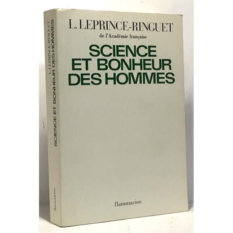 Science et bonheur des hommes