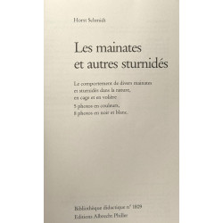 Les mainates et autres sturnidés - maintenance hygiène et...