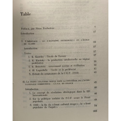 L'internationale communiste et l'école de classe - préface de...