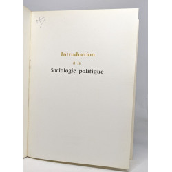 Introduction à la sociologie politique