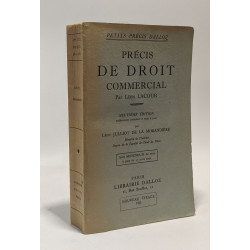 Précis de droit commercial - 9e édition entièrement refondue et...