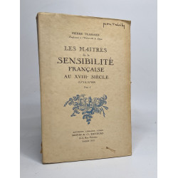 Les maitres de la sensibilité française au XVIIIè siècle...