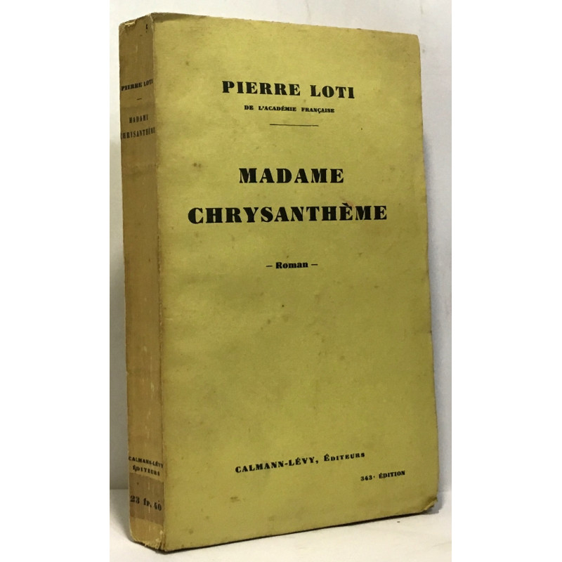 Madame chrysanthème