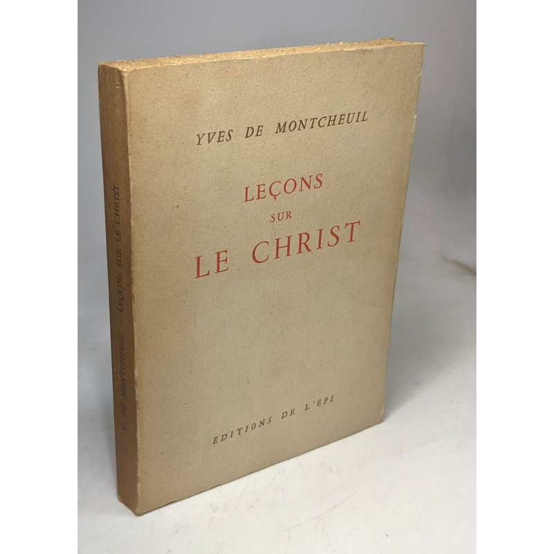 Leçons sur le Christ