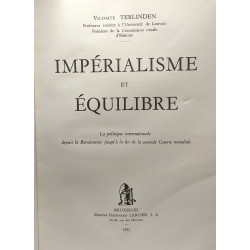 Impéralisme et équilibre - la politique internationale depuis la...