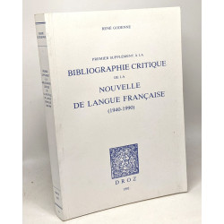 Premier supplément à la bibliographie critique de la Nouvelle de...