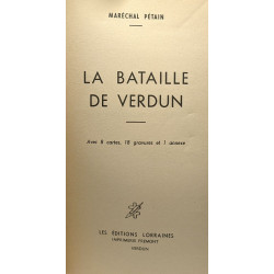 La bataille de Verdun - avec 8 cartes 18 gravures et 1 annexe
