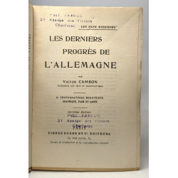 Les derniers progrès de l'Allemagne - coll. les pays modernes - 21...