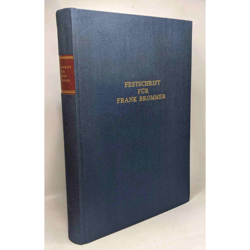 Festschrift für Frank Brommer