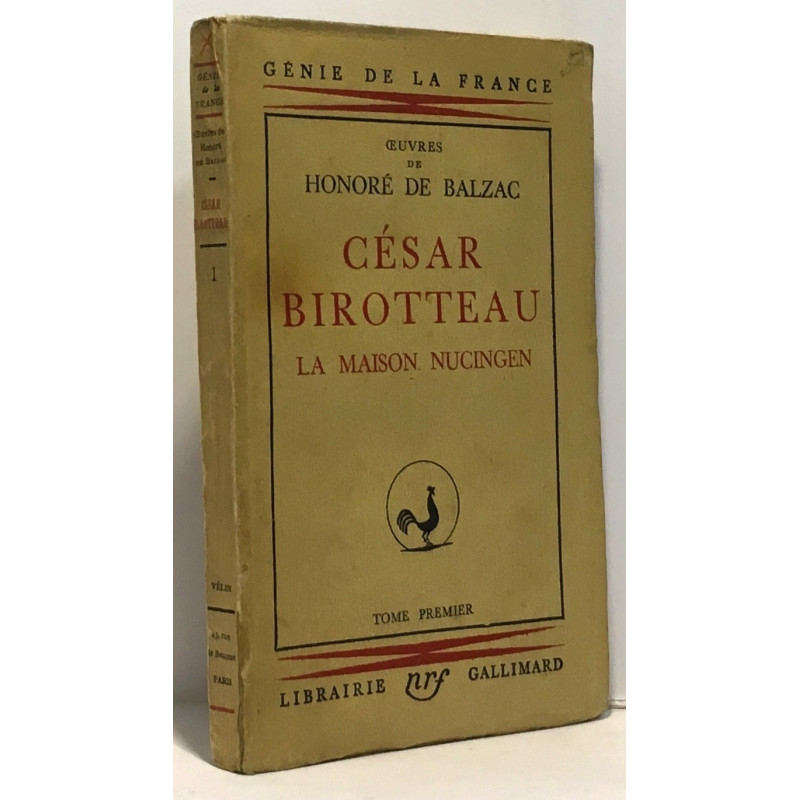 César Birotteau - la maison nucingen - tome premier