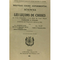 Les leçons de choses - nouveau cours expérimental de sciences