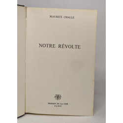Notre révolte