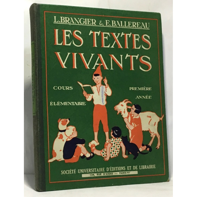 Les textes vivants - cours élémentaire première année