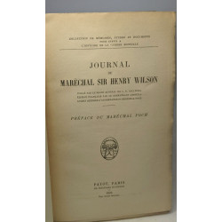 Journal du marechal wilson. collection de memoire etudes et...