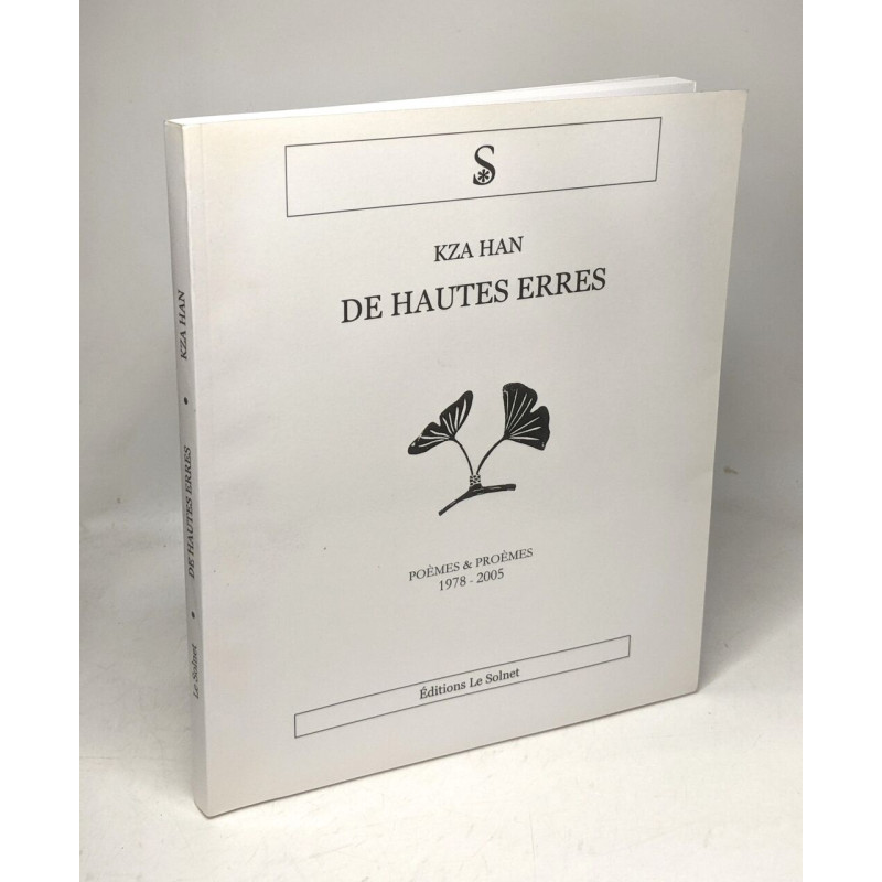 De hautes erres - poèmes et poèmes 1978-2005