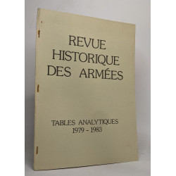 Lot de 4 revues "Revue historique de l'armée": Tables analytiques...