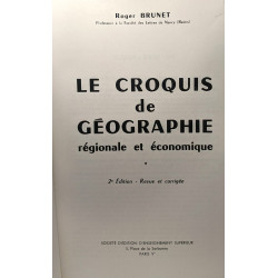 Le croquis de géographie - régionale et économique