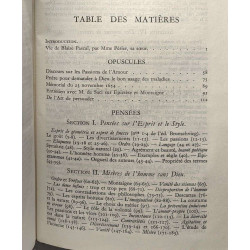 Pensées précédées des principaux Opuscules - édition 1947
