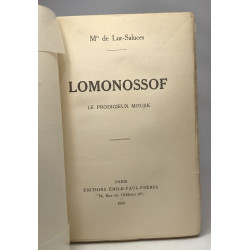 Lomonossoff - le prodigieux Moujik