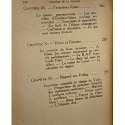 Journal de la France - Août 1940 - Avril 1942 - TOME DEUX