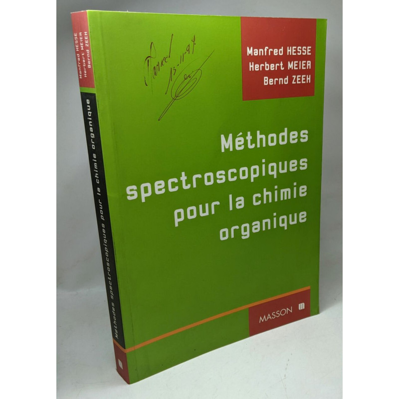 Méthodes spectroscopiques pour la chimie organique