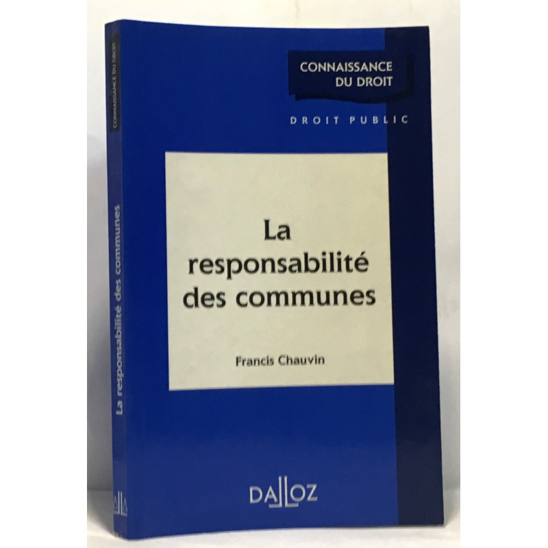 La responsabilité des communes