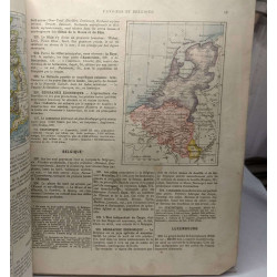 Cours de géographie les cinq parties du monde - texte et carte