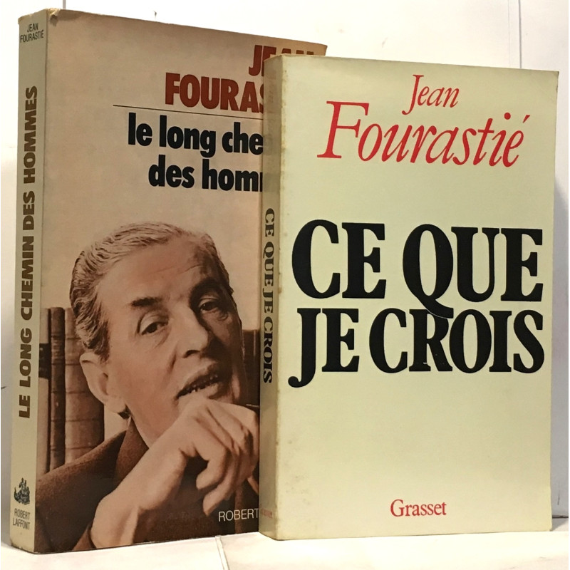 Le long chemin des hommes + Ce que je crois --- 2 livres