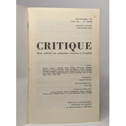 Revue critique - Vienne début d'un siècle - n° 339-340