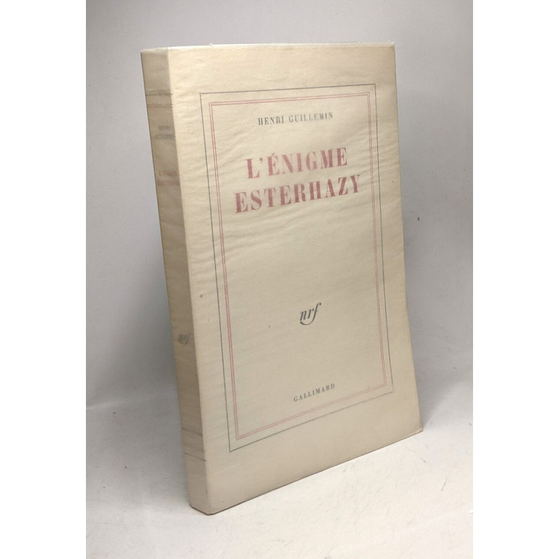 L'énigme Esterhazy
