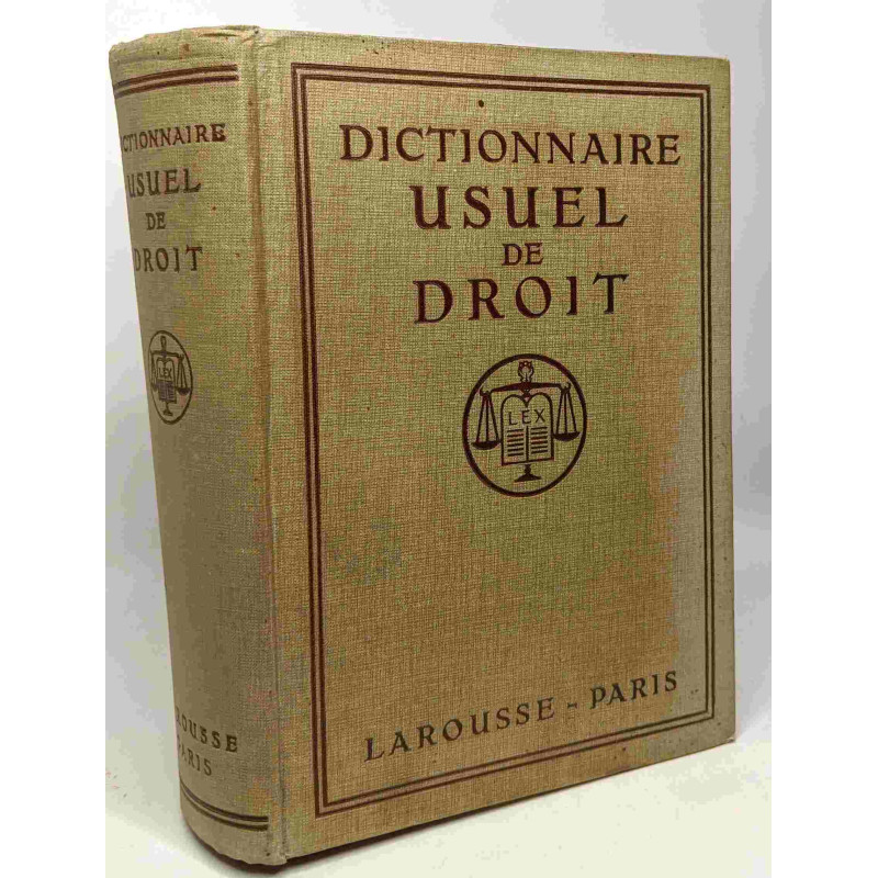 Dictionnaire usuel de droit