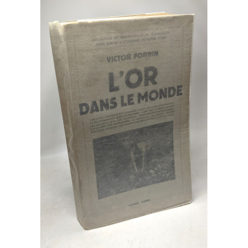L'or dans le monde