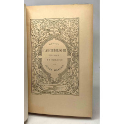 Manuel d'archéologie étrusque et romaine - nouvelle édition